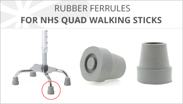 RUBBER FERRULES FOR QUAD CANES